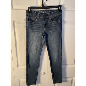 American Eagle Outfitters Super Skinny Blue Stretch Jeans Women